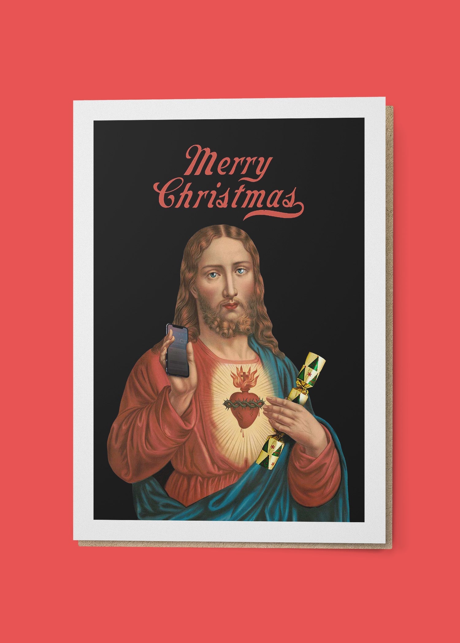 Jesus Merry Christmas A6 Christmas Greetings Card