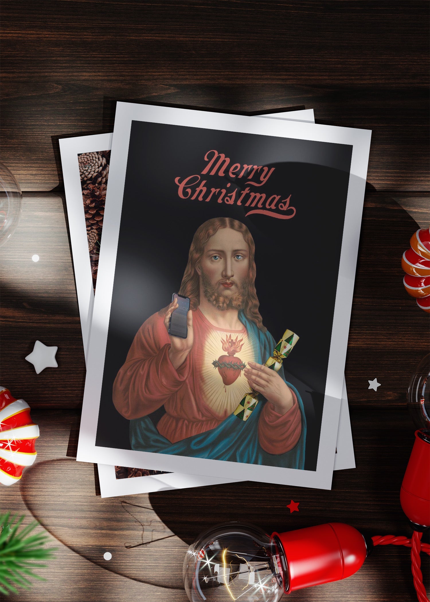 Jesus Merry Christmas A6 Christmas Greetings Card