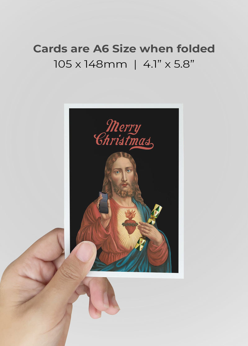 Jesus Merry Christmas A6 Christmas Greetings Card