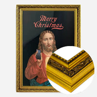 Jesus with Christmas Cracker Print