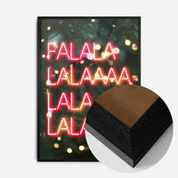 Falalalala Neon Christmas Print