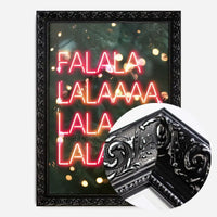 Falalalala Neon Christmas Print