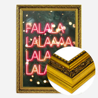 Falalalala Neon Christmas Print