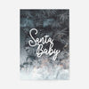 Santa Baby Script Frost Christmas Print