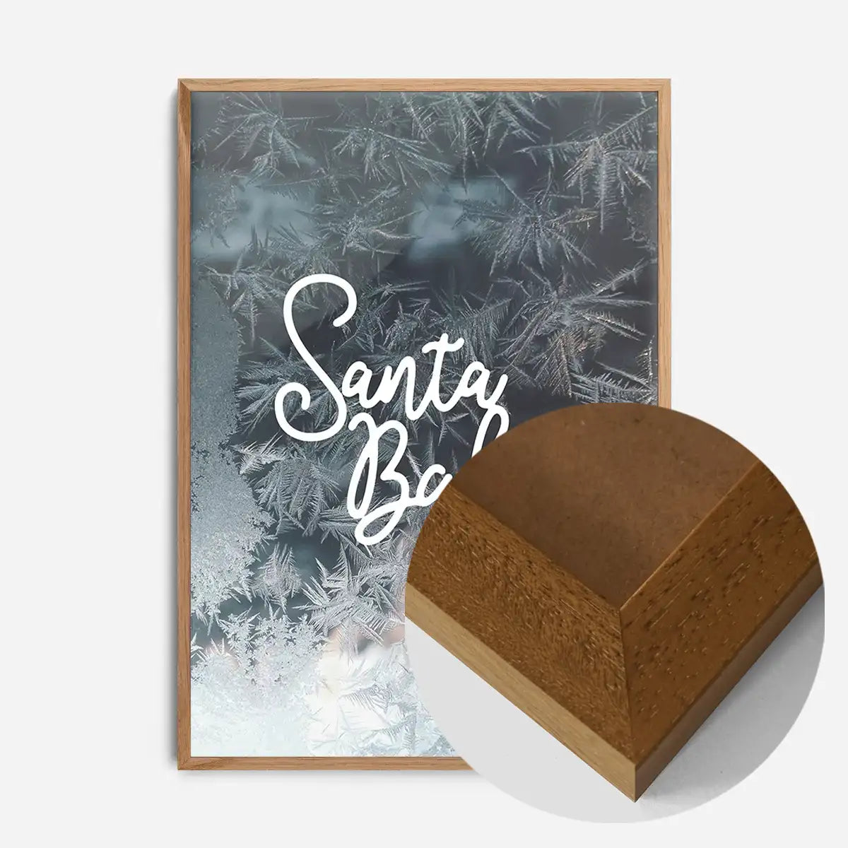 Santa Baby Script Frost Christmas Print