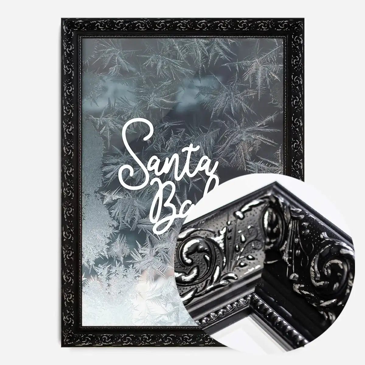 Santa Baby Script Frost Christmas Print
