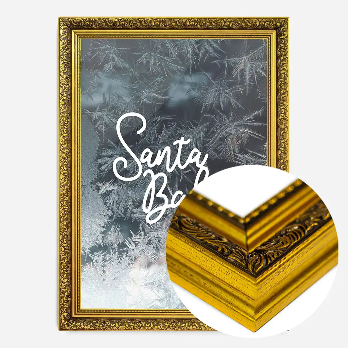 Santa Baby Script Frost Christmas Print