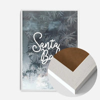 Santa Baby Script Frost Christmas Print