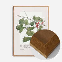 The Most Wonderful Time Of Year Holly Christmas Print