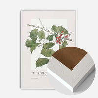 The Most Wonderful Time Of Year Holly Christmas Print