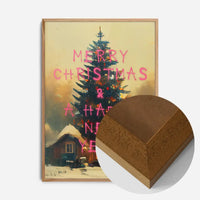 Merry Christmas Happy New Year Spraypaint Print