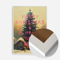 Merry Christmas Happy New Year Spraypaint Print