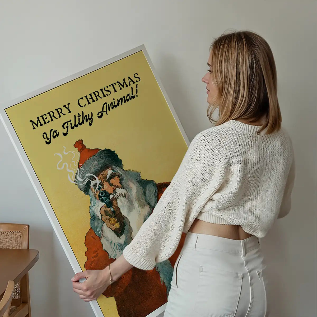 Bad Santa Merry Christmas Filthy Animal Print