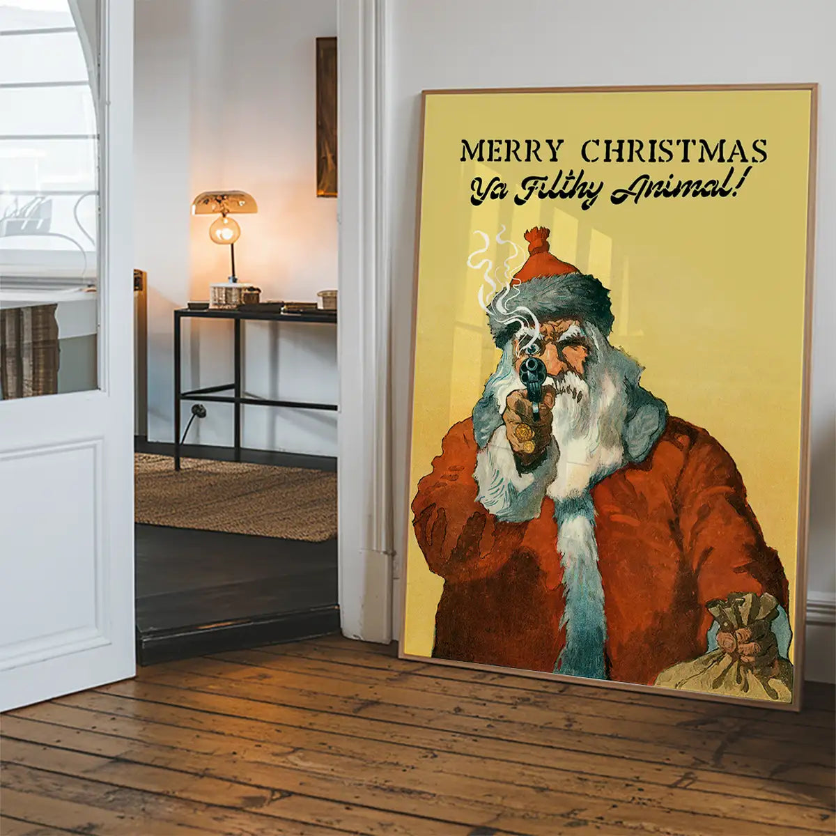 Bad Santa Merry Christmas Filthy Animal Print