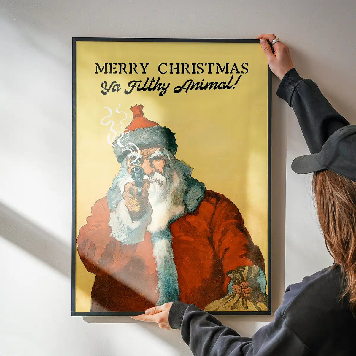 Bad Santa Merry Christmas Filthy Animal Print