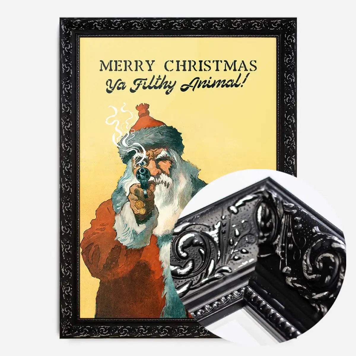 Bad Santa Merry Christmas Filthy Animal Print