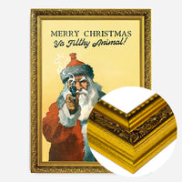 Bad Santa Merry Christmas Filthy Animal Print
