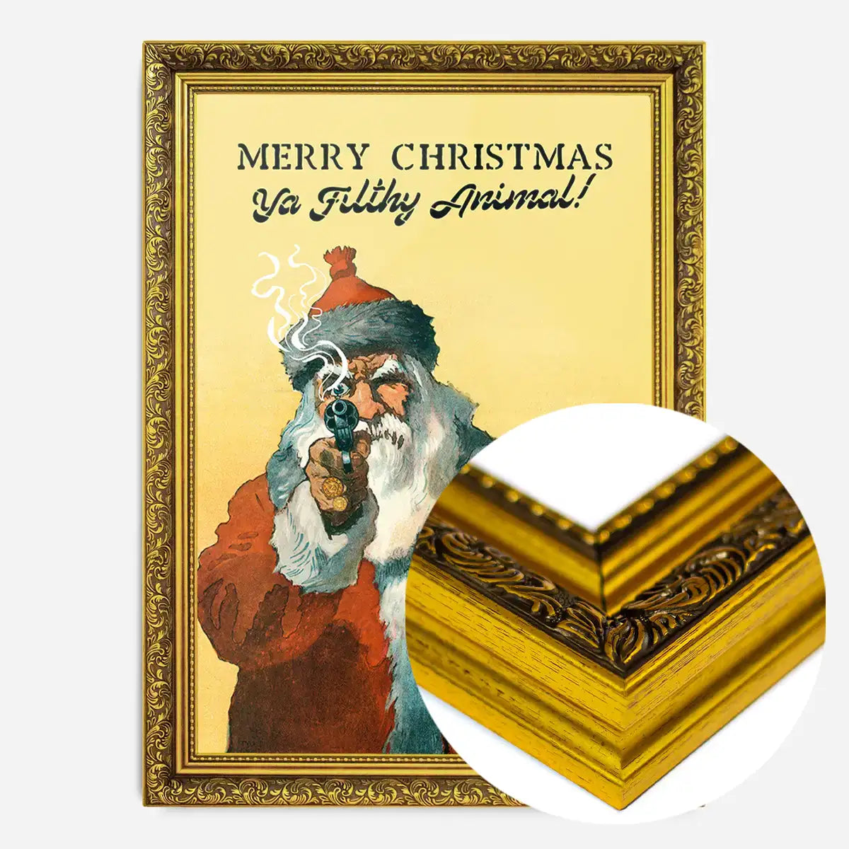 Bad Santa Merry Christmas Filthy Animal Print