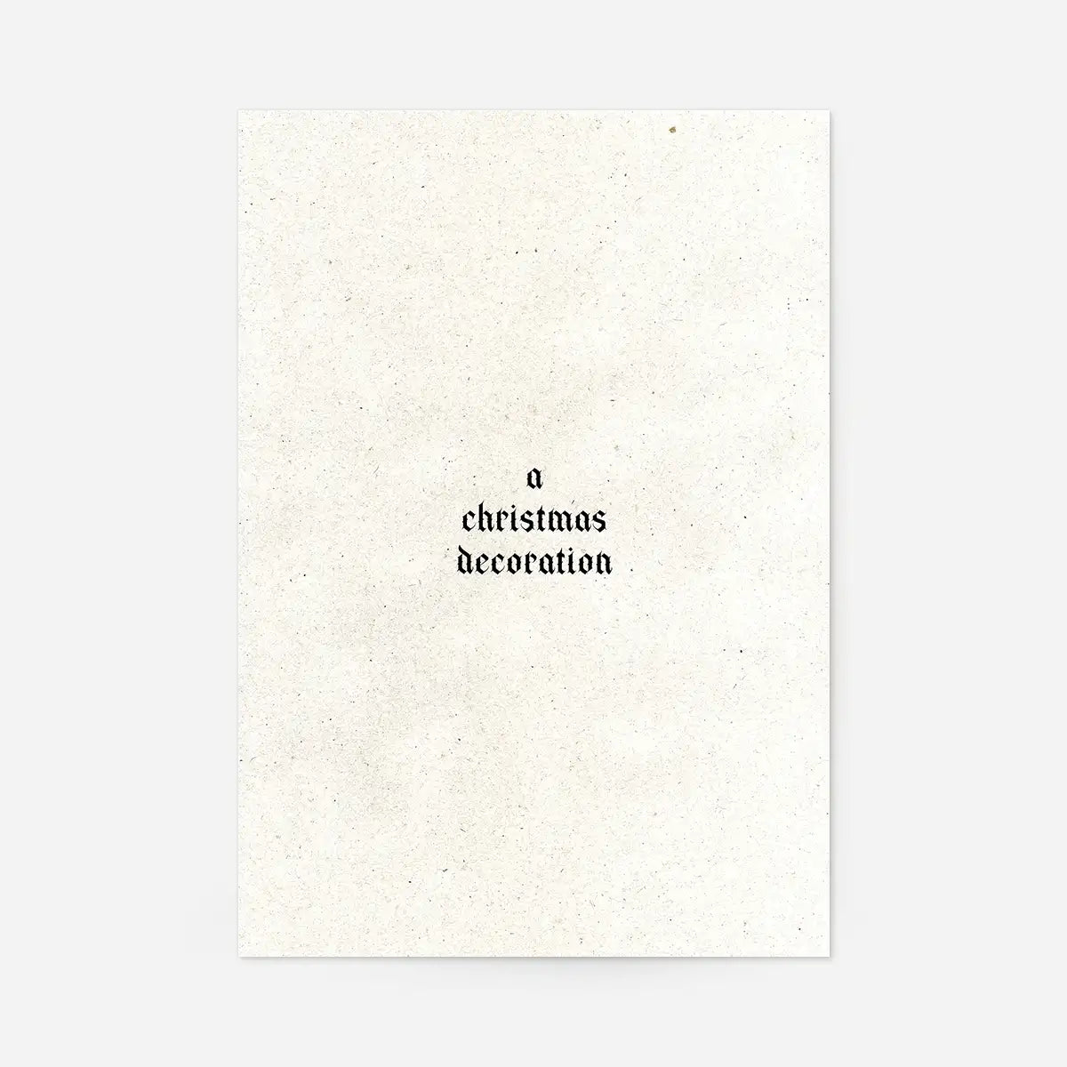 A Christmas Decoration Print