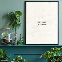 A Christmas Decoration Print