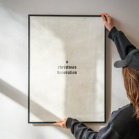 A Christmas Decoration Print