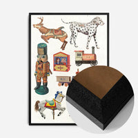 Vintage Christmas Toys Print