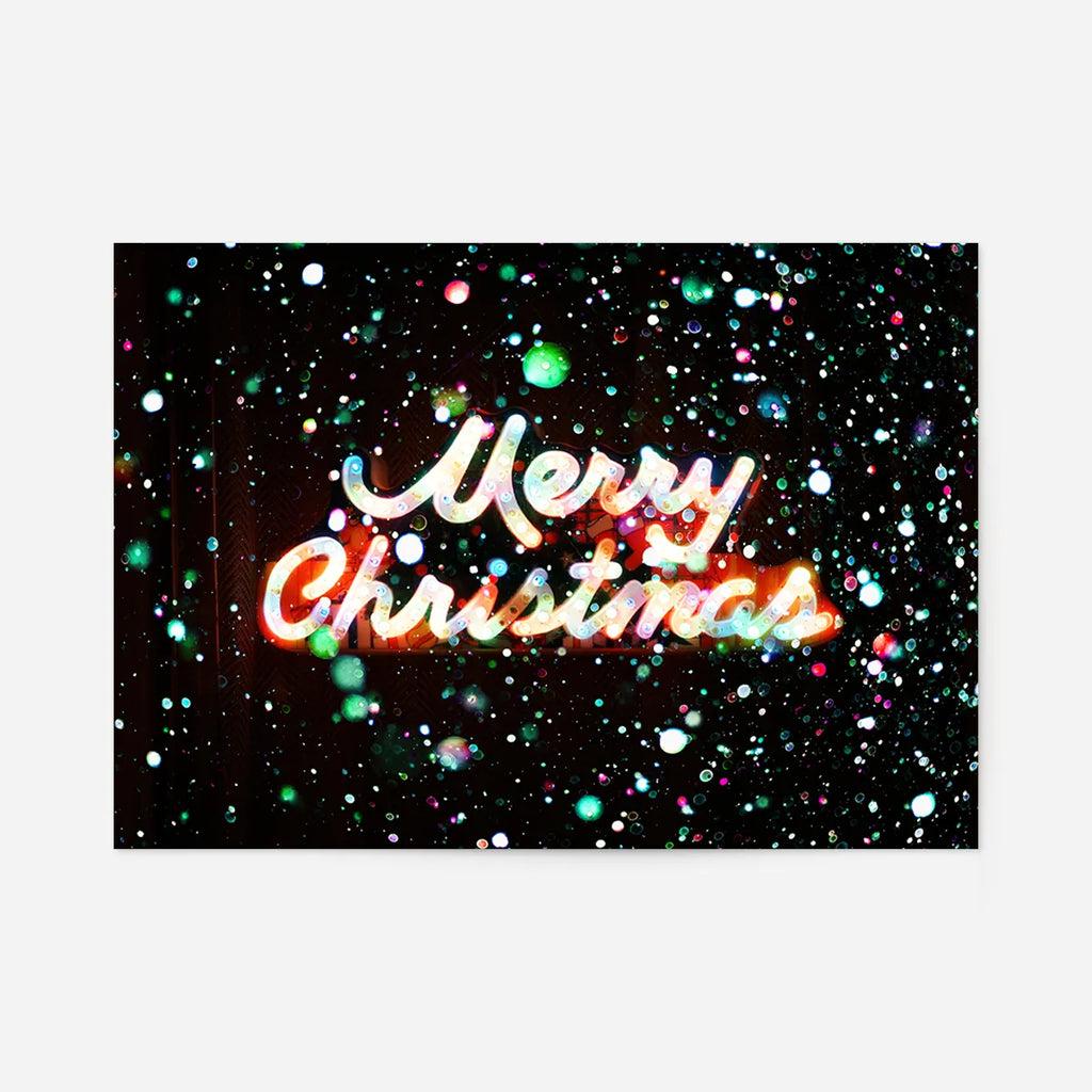 Merry Christmas Neon Sign Print