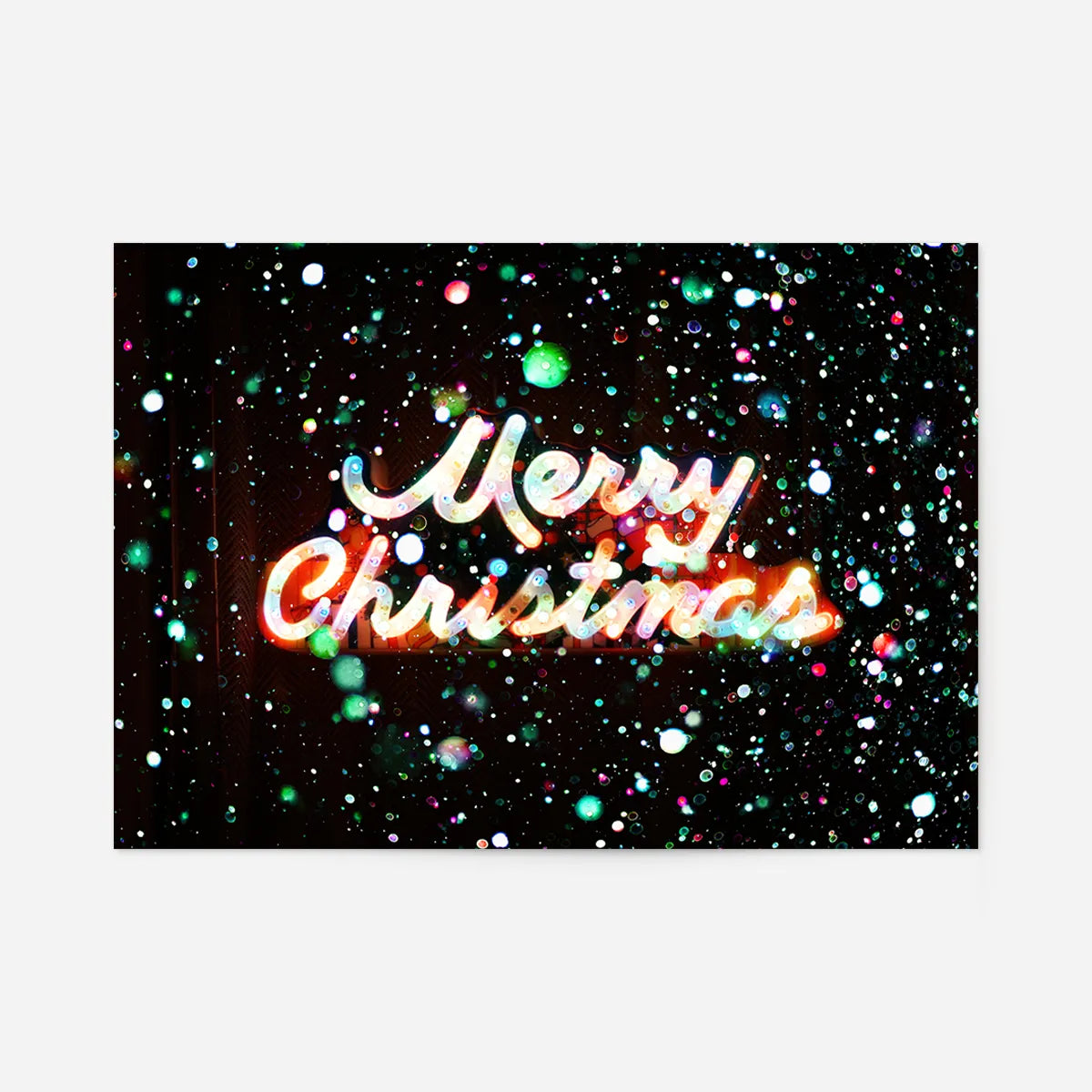 Merry Christmas Neon Sign Print