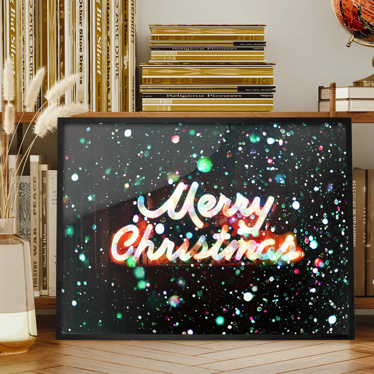 Merry Christmas Neon Sign Print