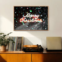 Merry Christmas Neon Sign Print