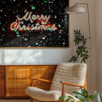 Merry Christmas Neon Sign Print