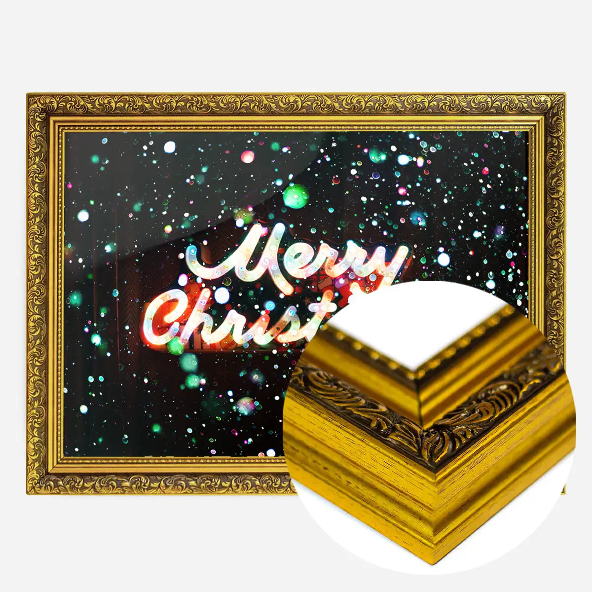 Merry Christmas Neon Sign Print