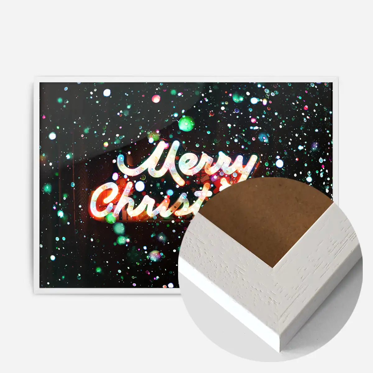 Merry Christmas Neon Sign Print