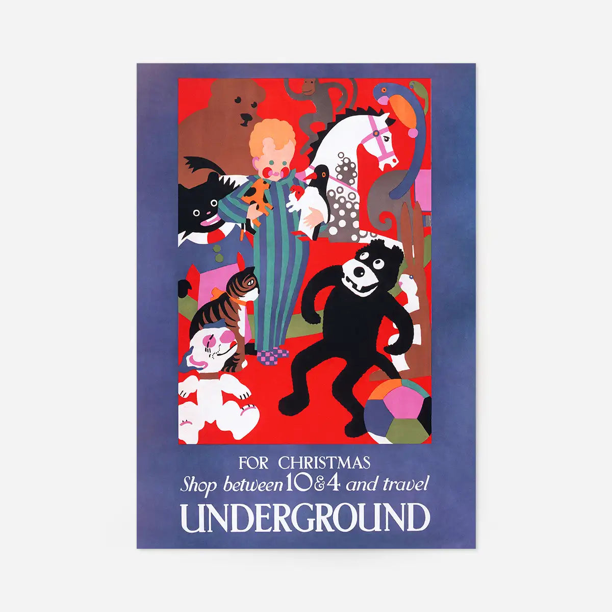 Vintage Underground Christmas Poster