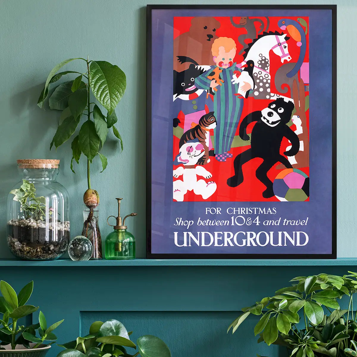 Vintage Underground Christmas Poster