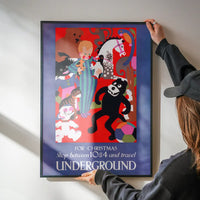 Vintage Underground Christmas Poster