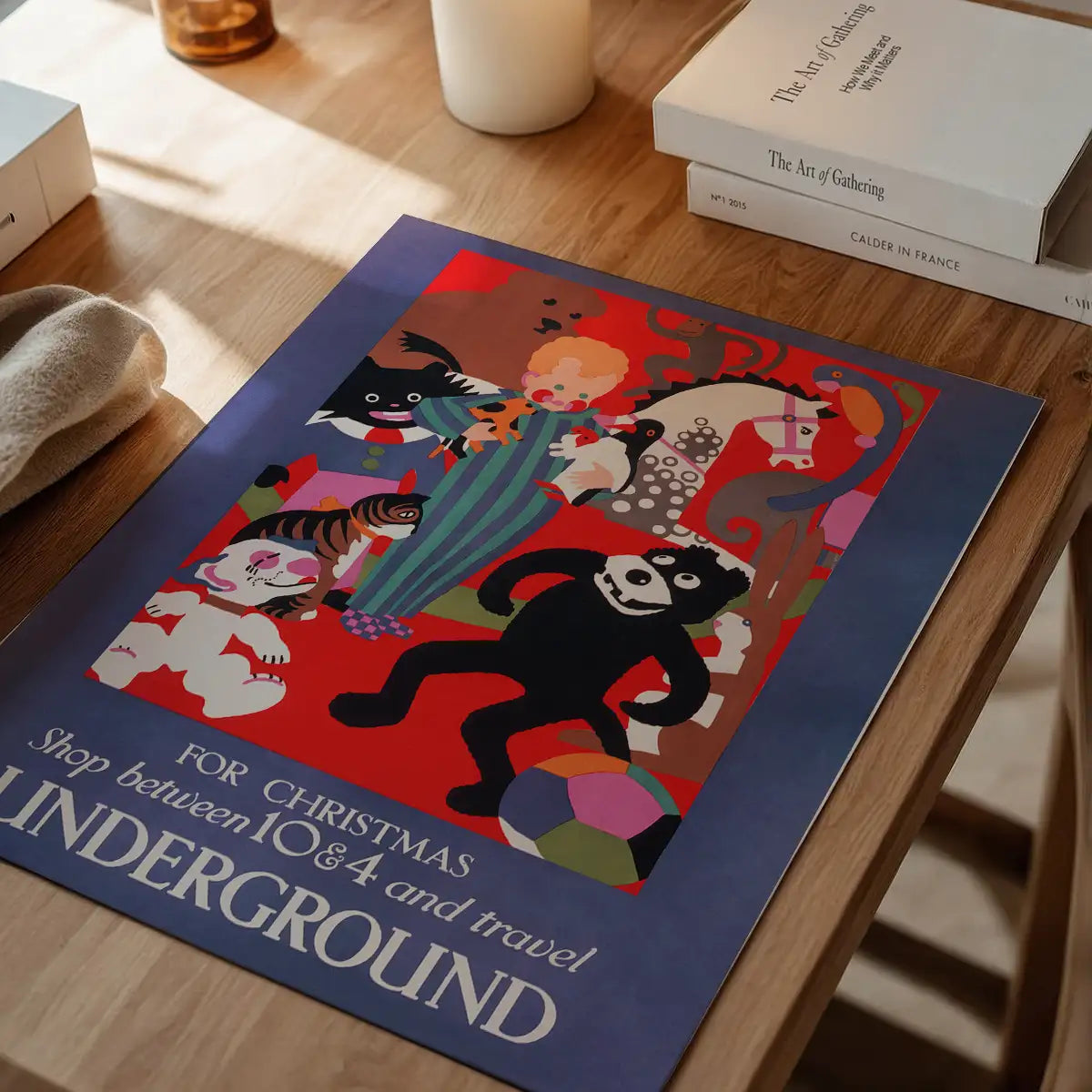 Vintage Underground Christmas Poster