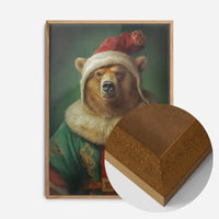 Christmas Bear Animal Portrait Print