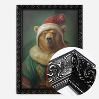 Christmas Bear Animal Portrait Print