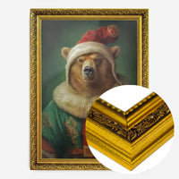 Christmas Bear Animal Portrait Print