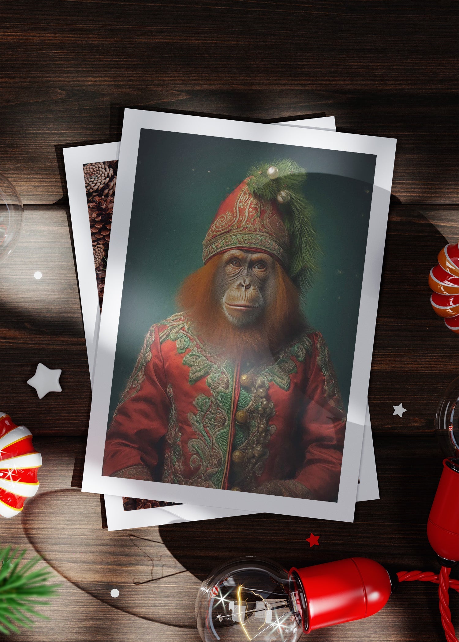 Orangutan A6 Christmas Greetings Card