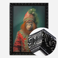 Christmas Orangutan Animal Portrait Print