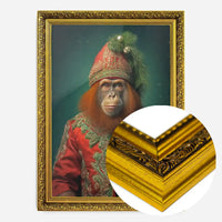 Christmas Orangutan Animal Portrait Print