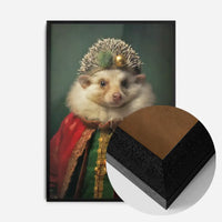 Christmas Hedgehog Animal Portrait Print
