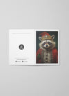 Raccoon A6 Christmas Greetings Card