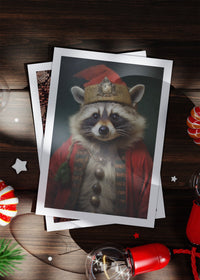 Raccoon A6 Christmas Greetings Card