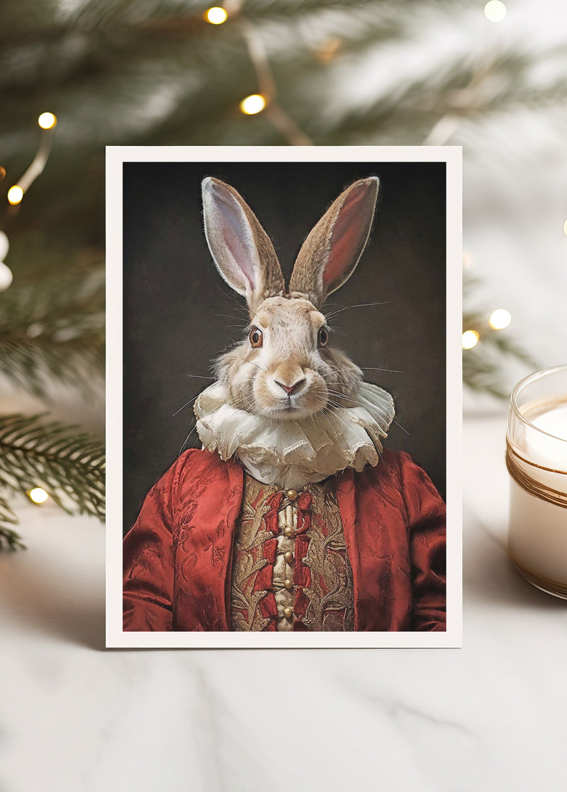 Hare Christmas A6 Christmas Greetings Card