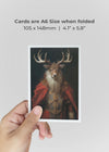 Stag Spraypaint Nativity A6 Christmas Greetings Card