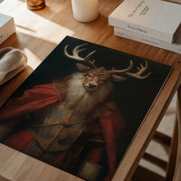 Christmas Stag Animal Portrait Print