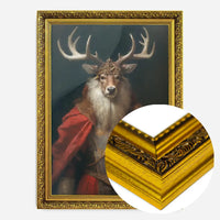 Christmas Stag Animal Portrait Print